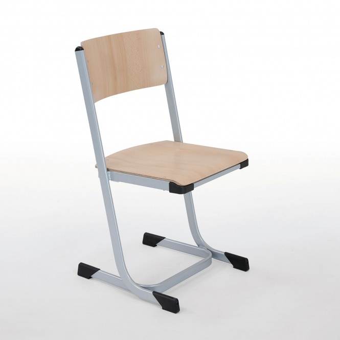 Schüler Kufenstuhl, stapelbar, Sitzhöhen gem. DIN ISO 5970 / DIN EN 1729-1:2006 